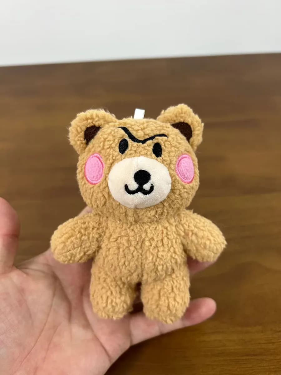 Classic teddy bear made in soft brown plush