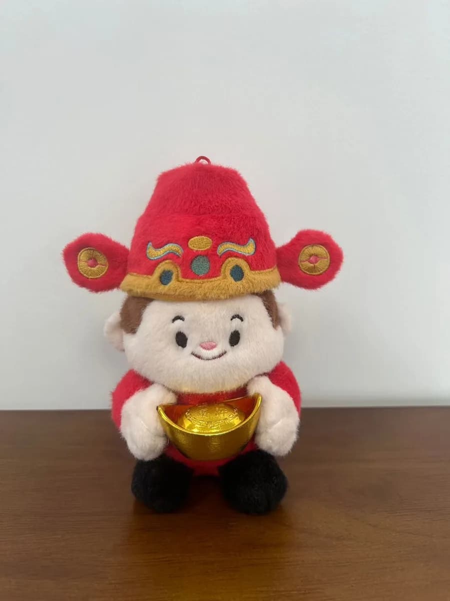 Traditional character cotton doll with hat and robe