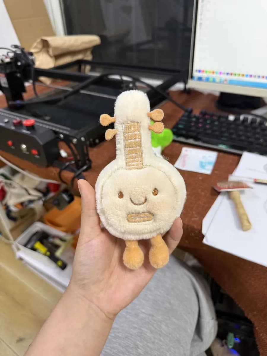 Corn character plush toy with textured husk