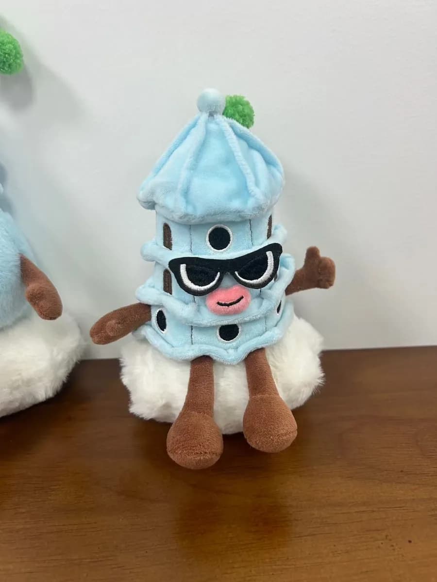 Tower landmark plush souvenir with knight detail